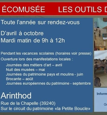 Visite guidée de l'écomusée des Outils d'autrefois