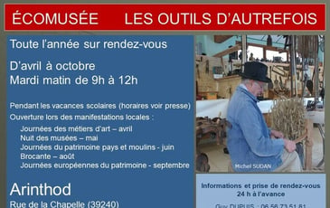 Visite guidée de l'écomusée des Outils d'autrefois