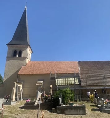 Chantier de l'église Saint-Etienne de Châtel