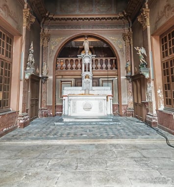 Visite de la chapelle de l'ancien hôpital