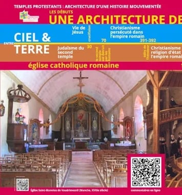 Evolution de l'architecture des temples protestants tout au long d'une histoire mouvementée